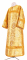 Стихарь дьяконский - парча ПГ6 "Елеонский букет" (жёлтый-золото) вид спереди, соборная отделка
