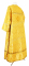 Стихарь дьяконский - шёлк Ш2 "Суздаль" (жёлтый-золото) вид сзади, обыденная отделка