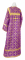 Стихарь дьяконский - шёлк Ш2 "Любава" (фиолетовый-золото) вид сзади, соборная отделка