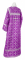 Стихарь дьяконский - шёлк Ш2 "Любава" (фиолетовый-серебро) вид сзади, обиходная отделка