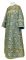 Стихарь дьяконский - шёлк Ш3 "Растительный крест" (синий-золото), обиходная отделка