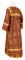 Стихарь дьяконский - шёлк Ш3 "Никея" (бордо-золото) вид сзади, обыденная отделка