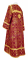 Стихарь дьяконский - шёлк Ш3 "Иверский" (бордо-золото) вид сзади, обиходная отделка