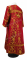 Стихарь дьяконский - шёлк Ш3 "Корона" (бордо-золото) (вид сзади), обиходные кресты