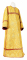 Стихарь дьяконский - шёлк Ш3 "Новая корона" (жёлтый-золото с бордо), обыденная отделка