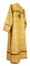 Стихарь дьяконский - шёлк Ш3 "Кружевница" (жёлтый-золото с бордо) (вид сзади), обиходная отделка