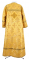 Стихарь дьяконский - шёлк Ш3 "Виноградная ветвь" (жёлтый-золото) (вид сзади), обиходные кресты