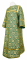 Стихарь дьяконский - шёлк Ш3 "Растительный крест" (зелёный-золото), обиходная отделка