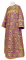 Стихарь дьяконский - шёлк Ш3 "Растительный крест" (фиолетовый-золото), обиходная отделка