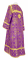 Стихарь дьяконский - шёлк Ш3 "Иверский" (фиолетовый-золото) вид сзади, обиходная отделка