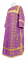 Стихарь дьяконский - шёлк Ш3 "Лавра" (фиолетовый-золото), соборная отделка