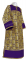 Стихарь дьяконский - шёлк Ш3 "Симбирск" (фиолетовый-золото) с бархатными вставками, обиходная отделка