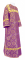 Стихарь дьяконский - шёлк Ш3 "Вологодский посад" (фиолетовый-золото), обиходная отделка