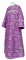 Стихарь дьяконский - шёлк Ш3 "Растительный крест" (фиолетовый-серебро), обиходная отделка