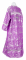 Стихарь дьяконский - шёлк Ш3 "Феофания" (фиолетовый-серебро) (вид сзади), обиходная отделка