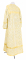 Стихарь дьяконский - шёлк Ш3 "Златоуст" (белый-золото) вид сзади, обыденная отделка