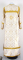 Стихарь дьяконский - шёлк Ш3 "Никея" (белый-золото) (вид сзади), обиходная отделка
