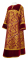 Стихарь дьяконский - шёлк Ш4 "Букет" (бордо-золото) с бархатными вставками, обиходная отделка