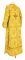 Стихарь дьяконский - шёлк Ш4 "Донецк" (жёлтый-золото) (вид сзади), обиходная отделка
