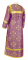 Стихарь дьяконский - шёлк Ш4 "Почаев" (фиолетовый-золото) (вид сзади), обиходная отделка