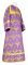 Стихарь алтарника - парча П "Виноград" (фиолетовый-золото), обыденная отделка
