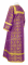 Стихарь алтарника - парча П "Старо-греческая" (фиолетовый-золото) вид сзади, обиходная отделка