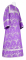 Стихарь алтарника - парча П "Виноград" (фиолетовый-серебро), обыденная отделка