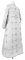 Стихарь алтарника - парча П "Полотск" (белый-серебро) (вид сзади), обыденная отделка