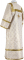 Стихарь алтарника - парча П "Омск" (белый-золото) (вид сзади), обиходные кресты