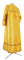 Стихарь алтарника - шёлк Ш2 "Соловки" (жёлтый-золото) вид сзади, обыденная отделка
