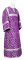 Стихарь алтарника - шёлк Ш2 "Суздаль" (фиолетовый-серебро), обыденная отделка