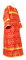 Стихарь алтарника - шёлк Ш2 "Смоленск" (красный-золото), обыденная отделка