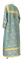 Стихарь алтарника - шёлк Ш3 "Растительный крест" (синий-золото) вид сзади, обиходная отделка