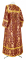 Стихарь алтарника - шёлк Ш3 "Корона" (бордо-золото) (вид сзади), обыденная отделка