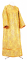 Стихарь алтарника - шёлк Ш3 "Растительный крест" (жёлтый-бордо-золото), обиходная отделка