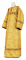 Стихарь алтарника - шёлк Ш3 "Растительный крест" (жёлтый-золото с бордо), обыденная отделка