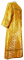 Стихарь алтарника - шёлк Ш3 "Златоуст" (жёлтый-золото) вид сзади, обиходные кресты