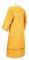 Стихарь алтарника - шёлк Ш3 "Лоза" (жёлтый-золото) вид сзади, обыденная отделка
