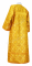 Стихарь алтарника - шёлк Ш3 "Казань" (жёлтый-золото) вид сзади, обиходная отделка