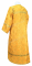 Стихарь алтарника - шёлк Ш3 "Венец" (жёлтый-золото) вид сзади, обыденная отделка