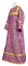 Стихарь алтарника - шёлк Ш3 "Канон" (фиолетовый-золото), обыденная отделка