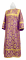 Стихарь алтарника - шёлк Ш3 "Венец" (фиолетовый-золото), обыденная отделка