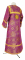 Стихарь алтарника - шёлк Ш3 "Симеон" (фиолетовый-золото) (вид сзади), обиходная отделка