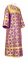 Стихарь алтарника - шёлк Ш3 "Покров" (фиолетовый-золото), обыденная отделка