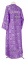 Стихарь алтарника - шёлк Ш3 "Растительный крест" (фиолетовый-серебро) (вид сзади), обиходная отделка