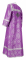 Стихарь алтарника - шёлк Ш3 "Симеон" (фиолетовый-серебро) (вид сзади), обыденная отделка