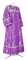 Стихарь алтарника - шёлк Ш3 "Корона" (фиолетовый-серебро), обыденная отделка