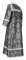 Стихарь алтарника - шёлк Ш3 "Симеон" (чёрный-серебро) (вид сзади), обыденная отделка