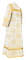 Стихарь алтарника - шёлк Ш3 "Симеон" (белый-золото) (вид сзади), обыденная отделка