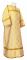 Стихарь алтарника - шёлк Ш3 "Каменный цветок" (белый-золото), обыденная отделка